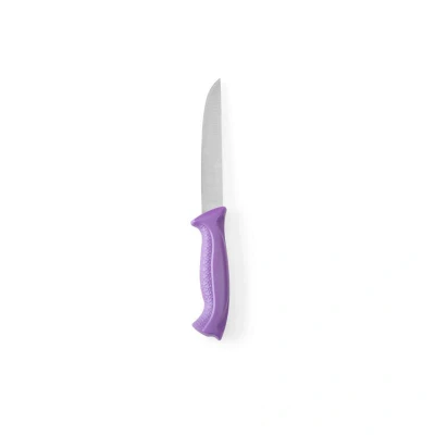 Abbildung von HENDI Tranchiermesser antiallergisch 15 cm Klinge HACCP 2,5 mm Edelstahl Länge: 28 PP Griff lila violett