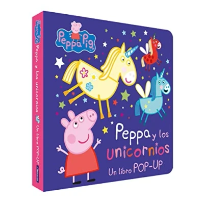 Abbildung von Peppa Pig. Libro Pop Up y los unicornios
