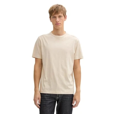 Abbildung von TOM Tailor Tshirt basic, Herren, Größe: Medium, Light cashew beige