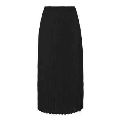 Abbildung von ONLY Damen Onlalma Life Poly Plisse Skirt Solid Rock, Schwarz, 40 EU
