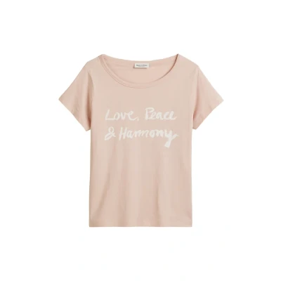 Abbildung von Marc O&#039;Polo Regular Leichtem Tshirt print, Damen, Größe: XS, Chalky peach