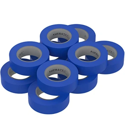 Abbildung von AUPROTEC 10x Isolierband blau 15mm x 10m VDE Isoband PVC Elektriker Klebeband DIN EN 60454 3 1