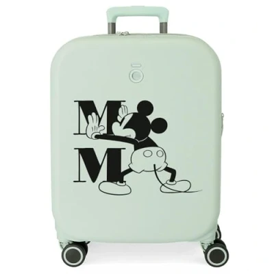 Abbildung von Disney Mickey Happiness Grün Kabinenkoffer 40 x 55 20 cm starres ABS integrierter TSA Verschluss 37 l 2,74 kg 4 Doppelrollen Handgepäck