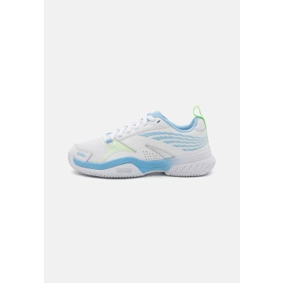 Abbildung von K SWISS Speedex CLAY Tennisschuh für Sandplätze, Damen, Größe: 38, White/dutch canal/paradise green Schuhe