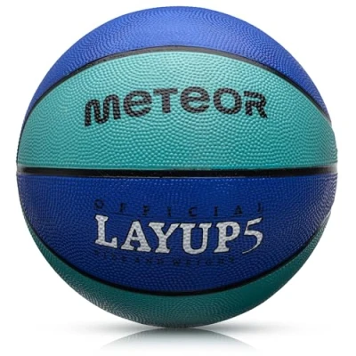 Abbildung von meteor® Layup Kinder Mini Basketball Größe #5#6#7 ideal auf die Jugend Kinderhände von 4 8 Jährigen abgestimmt idealer für Ausbildung weicher (Größe 5 (Kinder), Blau)