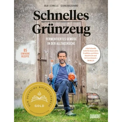 Abbildung von Schnelles Grünzeug: Fermentiertes Gemüse in der Alltagsküche. 85 einfache Rezepte. Ausgezeichnet mit dem Deutschen Kochbuchpreis Gold 2023.