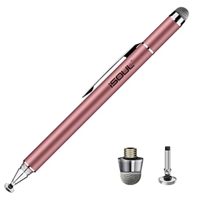 Abbildung von Stylus für Touchscreen Stift,iSOUL Handy Stift Bleistift, Hohe Empfindlichkeit &amp; Feine Punkt Universal iPad, Android Stift/Telefon/iPad Pro/Air Pen Rosa