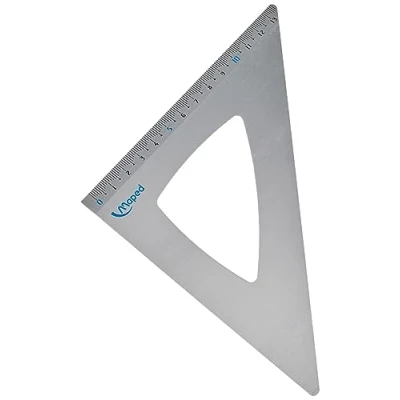 Abbildung von Maped 120421 Zeichendreieck 45 Grad aus Aluminium