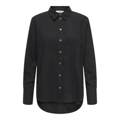 Abbildung von JDY Locker Geschnitten ÄRMELBÜNDCHEN MIT VOLUMINÖSER Armschnitt Hemdbluse, Damen, Größe: XS, Schwarz