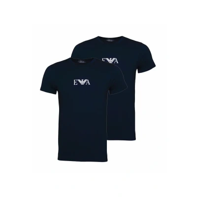 Abbildung von Emporio Armani 2 PACK Tshirt print, Herren, Größe: XL, Navy