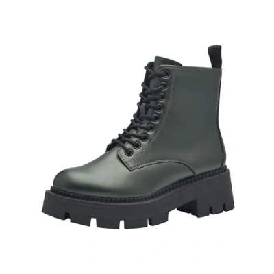 Abbildung von Tamaris Plateaustiefelette, Damen, Größe: 41, Green metallic Schuhe