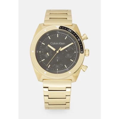 Abbildung von Calvin Klein FLEX Chronograph goldcoloured/black, Herren, Größe: One Size, Gold coloured/black
