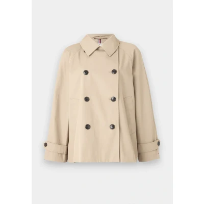Abbildung von Tommy Hilfiger Short COAT Leichte Jacke, Damen, Größe: 36, Beige