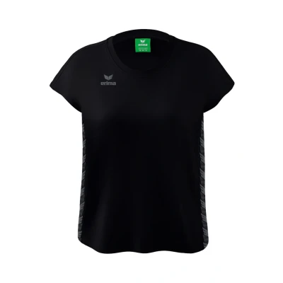 Abbildung von Erima Damen Essential Team Sport T Shirt, schwarz, 38