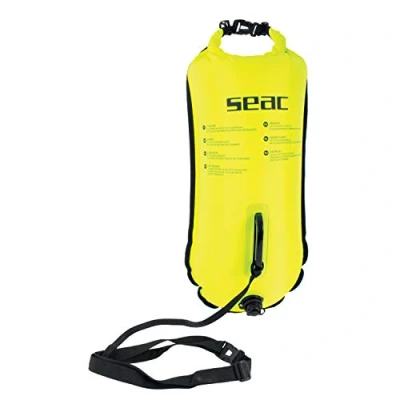 Abbildung von SEAC Unisex Erwachsene Safe Dry aufblasbare Boa, 36 x 72 cm, 28 l, gelb, Einheitsgröße