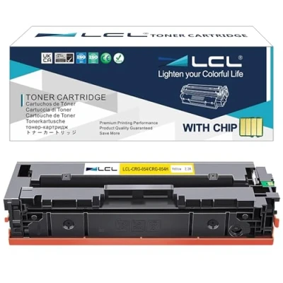 Abbildung von LCL Kompatibel Toner 054 054H CRG 3025C002 (Gelb) Ersatz für Canon i SENSYS LBP621CW 623cw MF643CDW MF645CX MF640C MF641CW MF642CDW MF644CDW LBP622CDW LBP623CDW