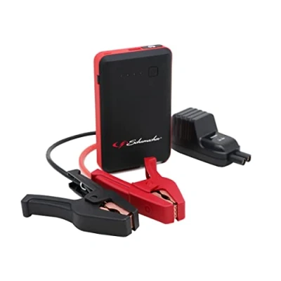 Abbildung von Schumacher SL471 Starthilfe mit Powerbank Lithium Ionen Batterie 600A 12V Booster für Motoren bis 4L Benzin, 2L Diesel Taschenlampe USB Ladegerät Leistungsstark &amp; Ultra Kompakt
