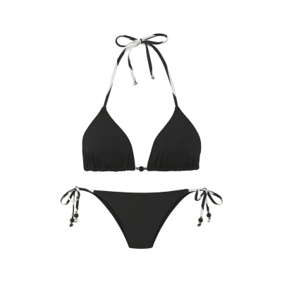 Abbildung von French Connection Triangel SET Bikini, Damen, Größe: 40xA/B, Schwarz