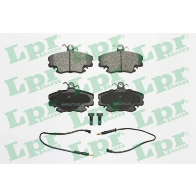 Abbildung von LPR 05P349 Bremsbelagsatz mit Schrauben RENAULT: CLIO 2, TWINGO 1, DACIA: Sandero I, Logan I MCV, Saloon, PEUGEOT: 205 II Hatchback