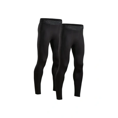 Abbildung von Danish Endurance Compression 2 PACK Unterhose lang, Herren, Größe: Large, Black