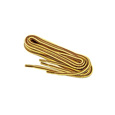 Abbildung von Runde Schnürsenkel für Arbeitsschuhe, Gesundheitsschuhe und Sicherheitsschuhe robustes Gewebe, von Worker Walker Laces Pro, 1 Paar (0350 Gelb Braun / 120 cm 47 zoll)