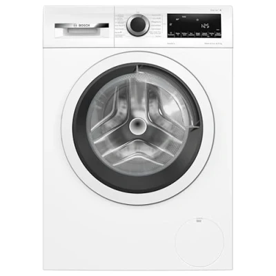 Abbildung von Bosch WNA13470, Serie 4, Waschtrockner, 1 8kg, 8 kg Waschen &amp; 5 Trocknen, 1400 UpM, AutoDry optimale Trocknung, Extra leise, und Trocknen in 60 Min., Iron Assist, Nachlegefunktion, AquaStop