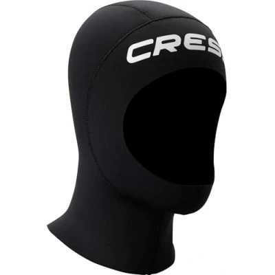 Abbildung von CRESSI Unisex Adult Resilient Hood 3mm L Kopfhauben aus 3 mm dickem schwarzem, doppelt gefüttertem Neopren,
