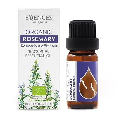 Abbildung von Essences Bulgaria BIO Ätherisches Rosmarinöl 10ml Rosmarinus officinalis 100% Naturrein Unverdünnt zertifiziert Spitzenqualität aus Familienbetrieb Ohne Gentechnik Vegan
