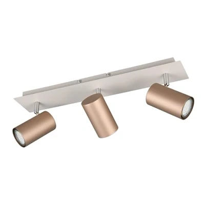 Abbildung von Trio Leuchten Spotbalken Marley 802400365, Metall Coffee/Warm Grey, exkl. 3x GU10