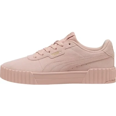 Abbildung von Puma Carina 3.0 Sneaker low, Damen, Größe: 40.5, Rose quartz/gold Veloursleder
