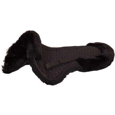 Abbildung von BR Sattelunterlage Wirbel Sheepskin Schwarz Warmblut