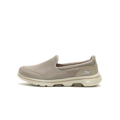Abbildung von Skechers Damen Go Walk 5 Sneaker, Taupe Textile Trim, 38 EU