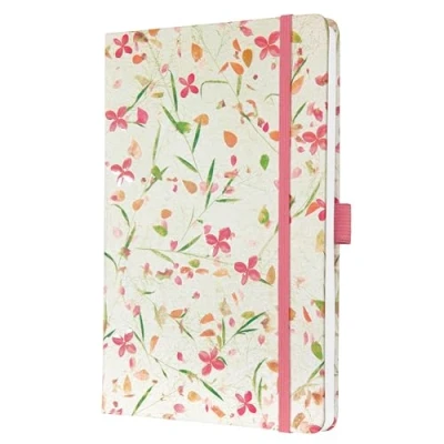 Abbildung von SIGEL J5307 Wochenkalender Jolie 2025, Bloom pink, ca. A5, weiß, Hardcover, Gummiband, Stiftschlaufe, Einstecktasche, 174 Seiten, vegan, aus nachhaltigem Papier, Terminplaner