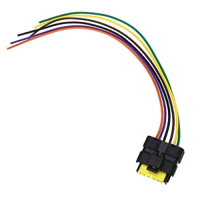 Abbildung von 28 cm 6 pin Hinten Schwanz LED Licht Platine Kabel Linie Pigtail Harness Stecker Ersatz Für Renault Clio MK3