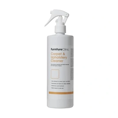Abbildung von Furniture Clinic Teppich und Polster Reinigungsspray Teppichreiniger Spray für alle Stoffe, Textilien Teppiche Fleckenentferner Natürlicher Textilreiniger auf Pflanzenbasis