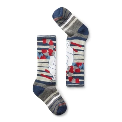Abbildung von Smartwool Unisex Youth Kids&#039; Ski Light Cushion OTC Socks, Alpine Blue, S
