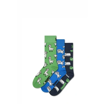 Abbildung von Happy Socks Süße Tiersocken in Geschenkbox Lama, Schaf &amp; Hund 3er Pack Größe 41 46