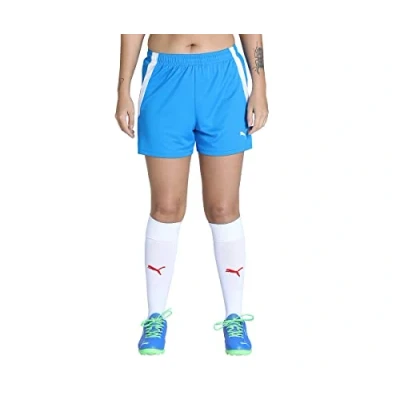 Abbildung von puma Damen Teamliga W Shorts, Electric Blue Lemonade White, M EU