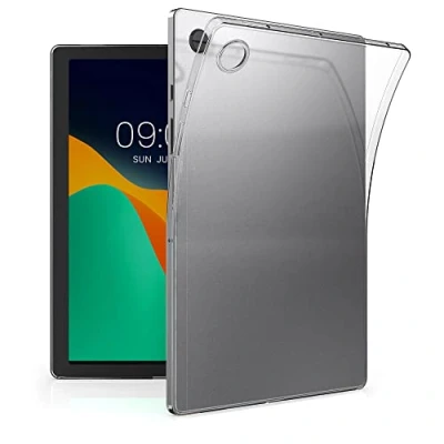 Abbildung von kwmobile Hülle kompatibel mit Samsung Galaxy Tab A8 10.5 (2021) weiches TPU Silikon Case Transparent Tablet Cover