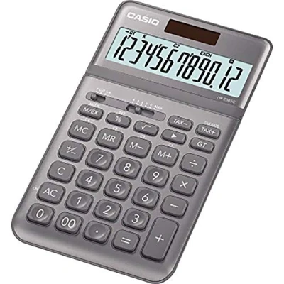 Abbildung von CASIO Tischrechner JW 200SC, 12 stellig, in stylischen Farben, Steuerberechnung, Solar /Batteriebetrieb