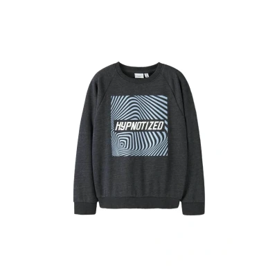 Abbildung von Name it Regular FIT Sweatshirt für Kinder, Größe: 122/128, Black