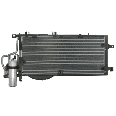 Abbildung von BOSCH 1 986 AD2 405 Klimakondensator mit Stickstofffüllung Trockner, Montageanleitung, ohne Dichtring 11,9mm 8,5mm 588mm R1234yf, R134a