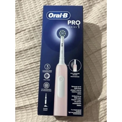 Abbildung von Oral B Pro Series 1 Elektrische Zahnbürste, Rosa, Bürste, entworfen von Braun