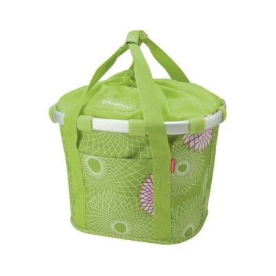 Abbildung von KlickFix Damen Klappkorb Bikebasket Crystals Lenkerkorb, Lime Grün, 26 x 35 38 cm EU