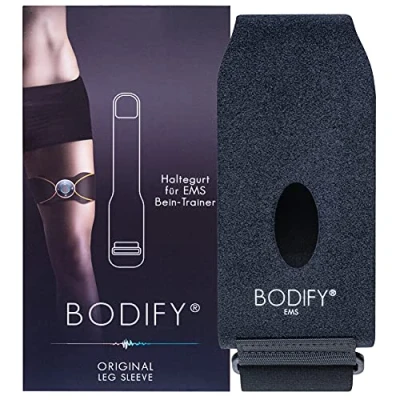 Abbildung von Bodify® Haltegurt Für EMS Arm &amp; Beintrainer zur zusätzlichen Fixierung der Gelpads Gurt Männer und Frauen Das ORIGINAL (Ohne Trainer) (Bein Haltegurt)