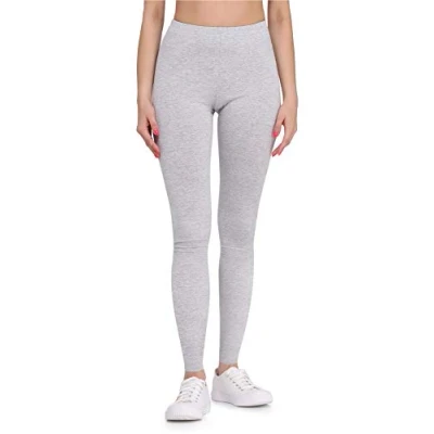 Abbildung von Bellivalini Leggings Damen aus Viskose Ganzjährig Bequeme Bekleidung für tägliches Tragen oder Sport BLV50 147 (Melange, XL)