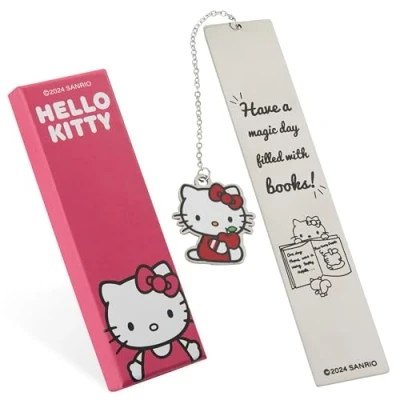 Abbildung von Hello Kitty Metall Lesezeichen mit Anhänger, Geschenke für Schule und Uni