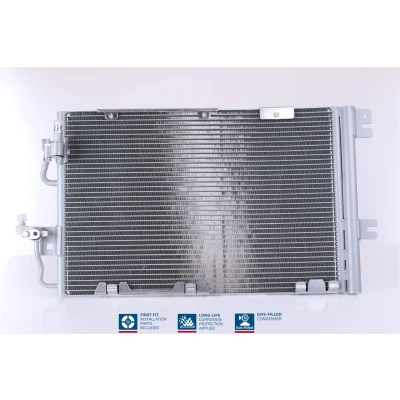 Abbildung von NISSENS 94809 Klimakondensator mit Trockner Aluminium 587 R 134a OPEL: Zafira B, Astra H Caravan, GTC