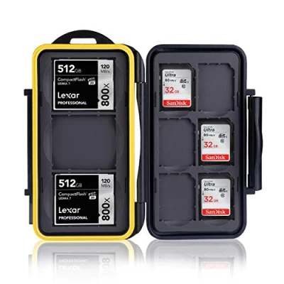 Abbildung von Ares Foto® MC SD6CF3 Speicherkarten Schutzbox Memory Card Case Safe Tasche Etui Aufbewahrung &amp; Transport für 3 CF (Compact Flash) und 6 SD Karten