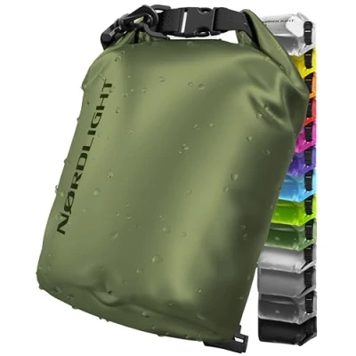 Abbildung von Nordlight Dry Bag 10L Wasserdichter Beutel (Olivgrün) Packsack Mit Roll Top Verschluss Und Schultergurt Schwimmen, Baden, Strand, Kanu, Stand Up Paddling, Tauchen
